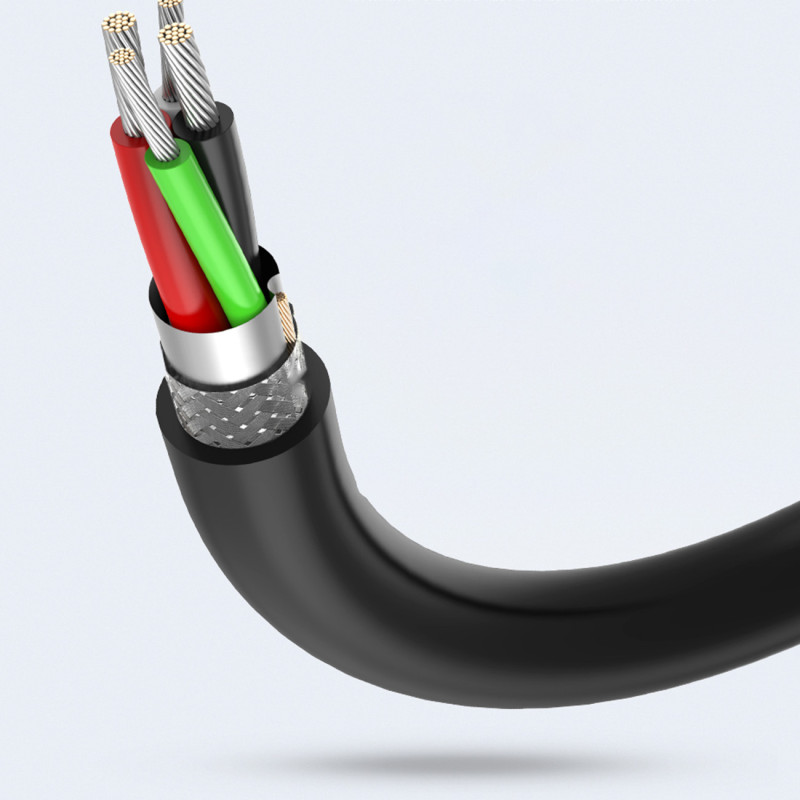 USB 2.0 ilgintuvas 480Mb/ s 3m juodas