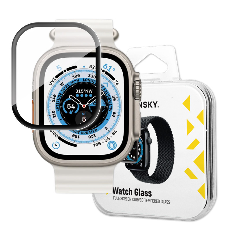 9H grūdintas stiklas su rėmeliu visam Apple Watch Ultra 49mm ekranui
9H grūdintas stiklas su rėmeliu visam Apple Watch Ultra 49mm ekranui