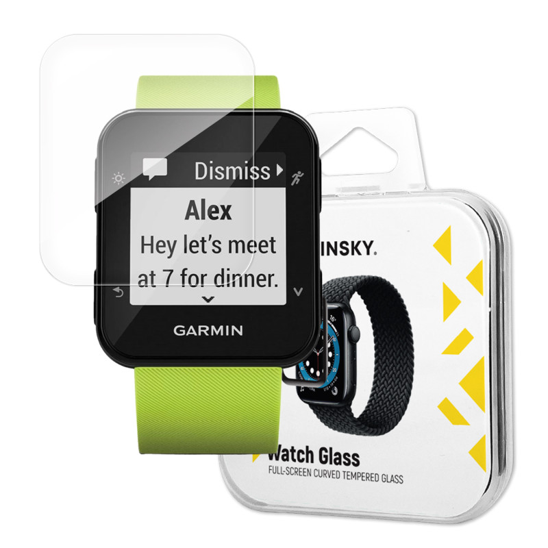 
9H grūdintas stiklas su rėmeliu visam Garmin Forerunner 35 ekranui
