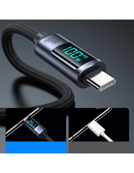 USB-C laidas su LED ekranu 100W 1,2m juodas
 
USB-C laidas su LED ekranu 100W 1,2m juodas