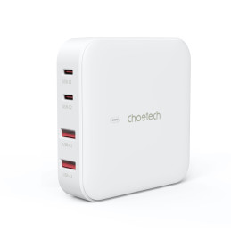 
Galingas GaN 100W sieninis įkroviklis 2x USB-A 2x USB-C baltas
