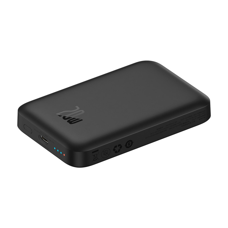 
Powerbank su 20 W belaidžiu įkrovikliu su MagSafe ir USB-C, juoda

