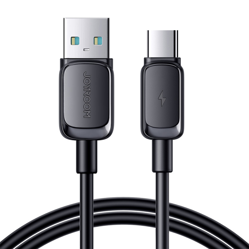 USB laidas – USB-C 3A 1,2m juodas