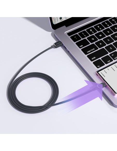 USB laidas – USB-C 3A 1,2m juodas
 
USB laidas – USB-C 3A 1,2m juodas