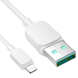 
Kabelis iPhone Lightning - USB 2.4A 1.2m baltas
