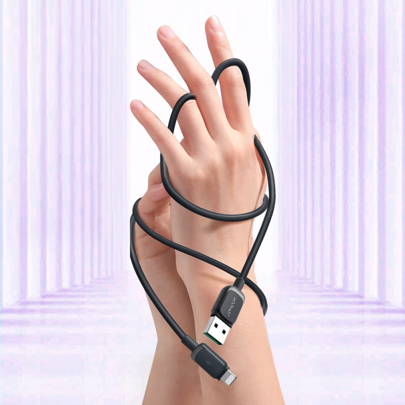 
Kabelis iPhone Lightning - USB 2.4A 1.2m juodas
