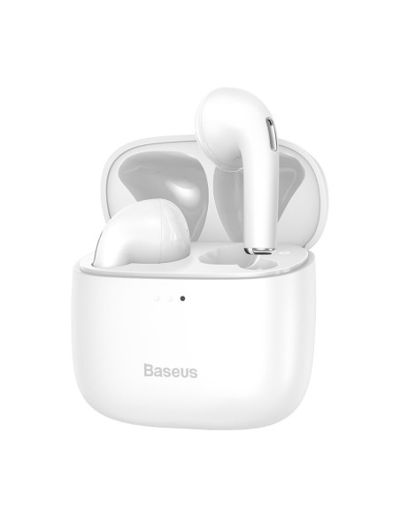 Belaidės Bluetooth 5.0 TWS į ausis įdedamos ausinės, atsparios vandeniui IPX5 E8 baltos spalvos Belaidės Bluetooth 5.0 TWS į ausis įdedamos ausinės, atsparios vandeniui IPX5 E8 baltos spalvos