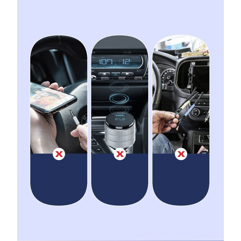 Garso imtuvas Bluetooth 5.3 garso adapteris, USB AUX lizdo laidas, juodas