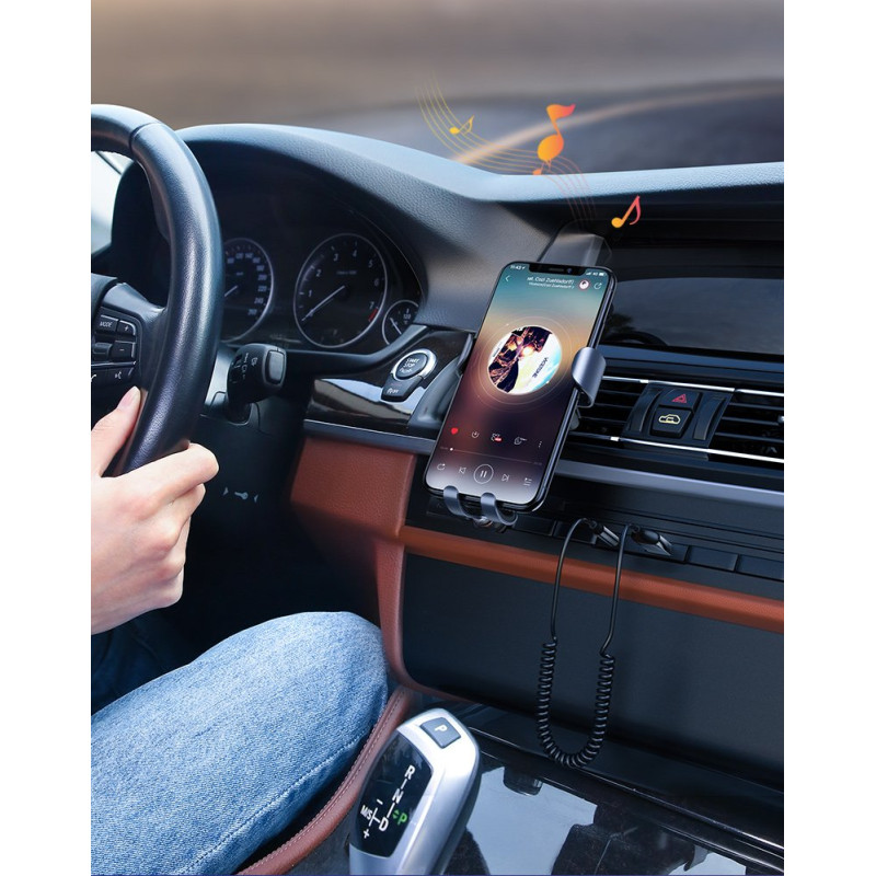Garso imtuvas Bluetooth 5.3 garso adapteris, USB AUX lizdo laidas, juodas