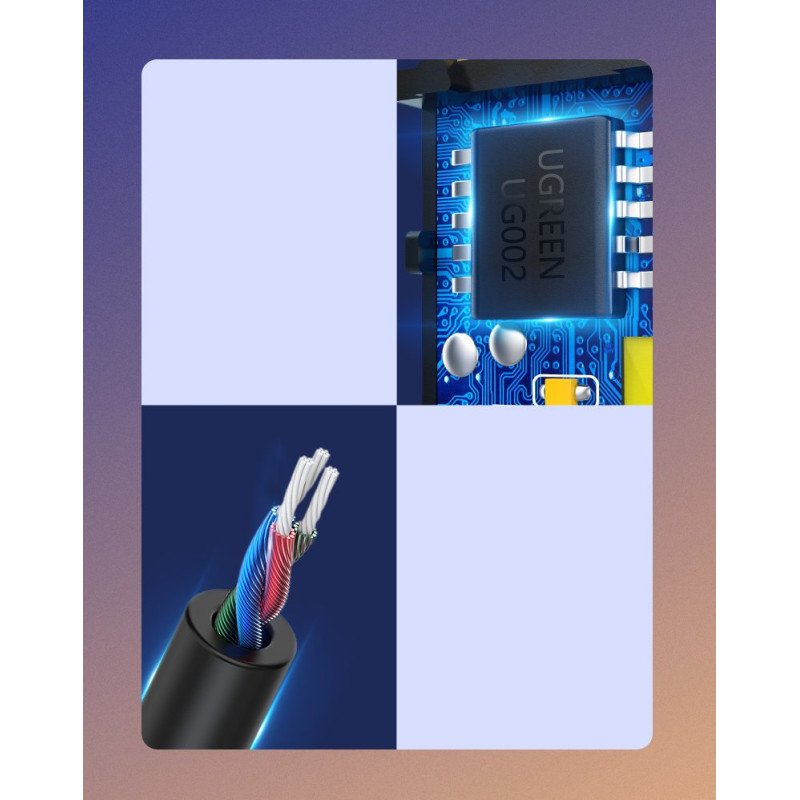 Garso imtuvas Bluetooth 5.3 garso adapteris, USB AUX lizdo laidas, juodas