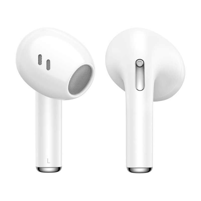 Belaidės Bluetooth 5.0 TWS į ausis įdedamos ausinės, atsparios vandeniui IPX5 E8 baltos spalvos