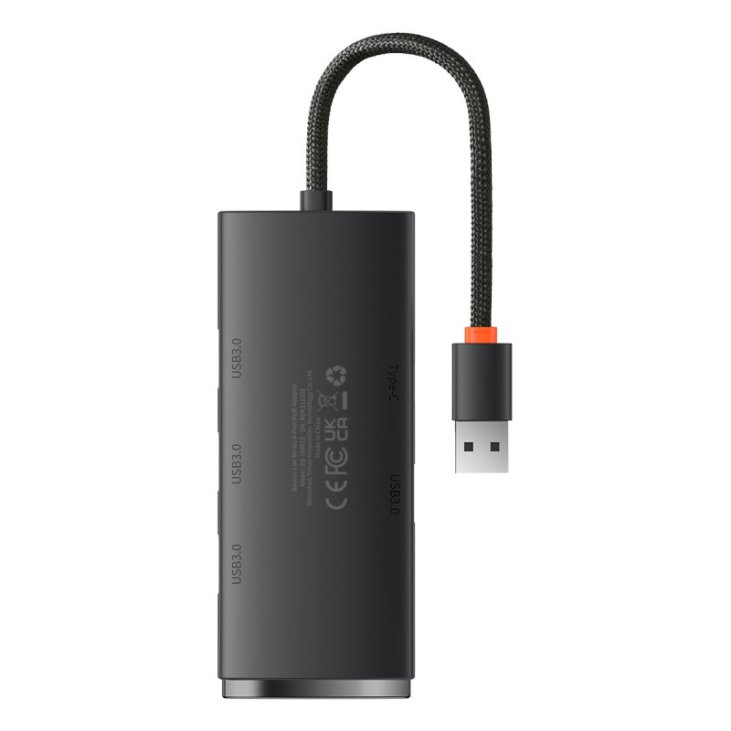 HUB USB skirstytuvo adapteris – 4x USB 5Gb/ s 25cm Lite Series juodas