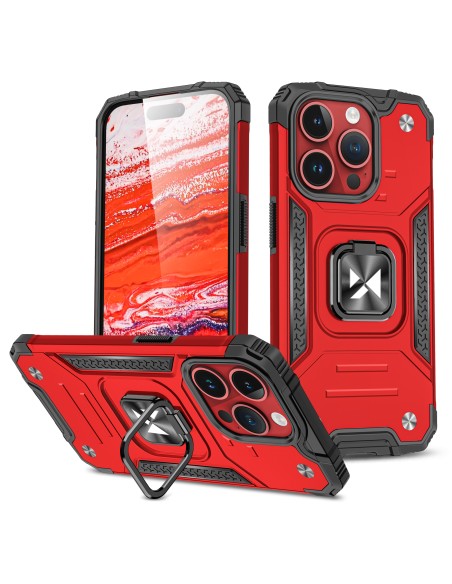 Šarvuotas dėklas su pirštų laikikliu iPhone 15 Pro Max Ring Armor, raudonas
 
Šarvuotas dėklas su pirštų laikikliu iPhone 15 Pro Max Ring Armor, raudonas