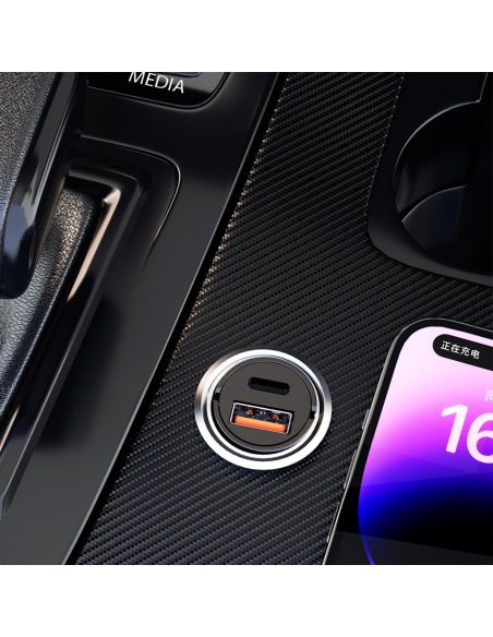 Mini automobilinis pakrovėjas cigarečių degiklio lizdui 48W QC PD, juodas
 
Mini automobilinis pakrovėjas cigarečių degiklio lizdui 48W QC PD, juodas