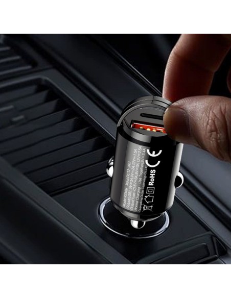 Mini automobilinis pakrovėjas cigarečių degiklio lizdui 48W QC PD, juodas
 
Mini automobilinis pakrovėjas cigarečių degiklio lizdui 48W QC PD, juodas