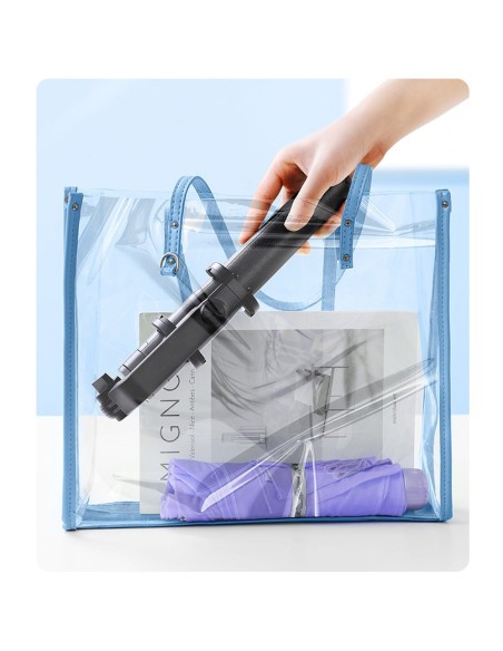 
Selfie lazda, teleskopinė telefono lazda su stovu ir Bluetooth nuotolinio valdymo pulteliu, 1,5 m, juoda
