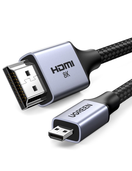 Micro HDMI – HDMI 2.1 8K adapterio laidas, 2m, pilkas
 
Micro HDMI – HDMI 2.1 8K adapterio laidas, 2m, pilkas