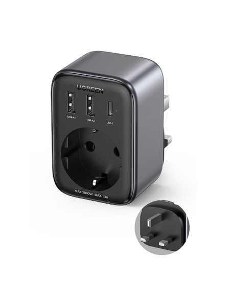 2 viename sieninio įkroviklio adapteris EU AC 13A 2x USB USB-C 30W angliškas kištukas JK juodas
 
2 viename sieninio įkroviklio adapteris EU AC 13A 2x USB USB-C 30W angliškas kištukas JK juodas