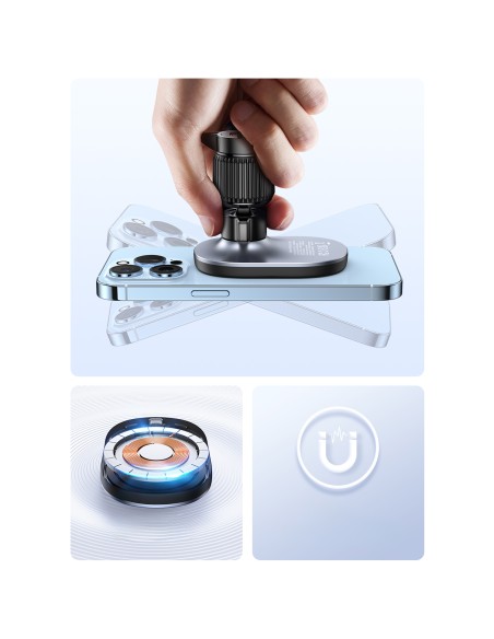 
MagSafe indukcinis automobilinis įkroviklis kabinai, langui, orlaidei, juodas
