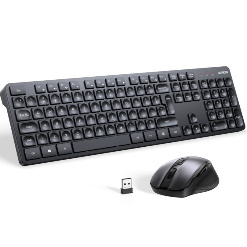 
SET Belaidė kompiuterio pelė ir klaviatūra 2.4Ghz juoda
