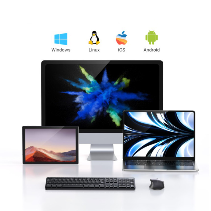 SET Belaidė kompiuterio pelė ir klaviatūra 2.4Ghz juoda