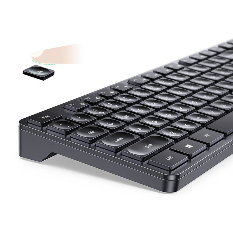 NumLock 2.4GHz belaidė klaviatūra kompiuteriui, juoda