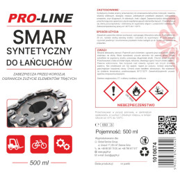 Sintetinis grandinių tepalas PRO-LINE purškiamas 500ml