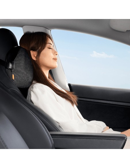 
ComfortRide Series 2 medžiagų automobilio galvos atramos pagalvėlė, juoda
