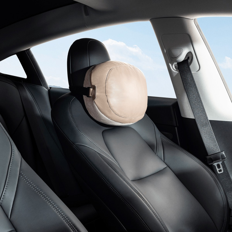 Automobilio galvos atramos pagalvėlė su 2 ComfortRide serijos medžiagomis, smėlio spalvos