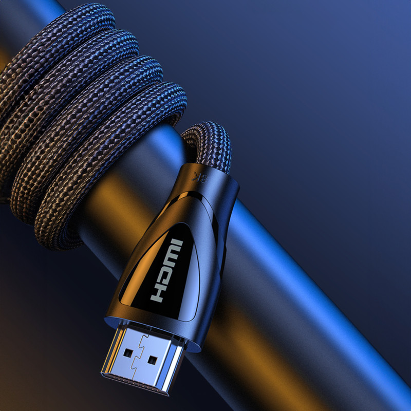 Pintas kabelis su HDMI 2.1 8K / 4K jungtimis, 3 m, juodas
