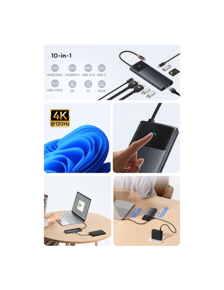 10 viename HUB adapteris USB-C prie USB-C PD / 3x USB-A / 2x HDMI / RJ-45 / SD / TF juodas
 
10 viename HUB adapteris USB-C prie USB-C PD / 3x USB-A / 2x HDMI / RJ-45 / SD / TF juodas