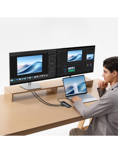 10 viename HUB adapteris USB-C prie USB-C PD / 3x USB-A / 2x HDMI / RJ-45 / SD / TF juodas
 
10 viename HUB adapteris USB-C prie USB-C PD / 3x USB-A / 2x HDMI / RJ-45 / SD / TF juodas