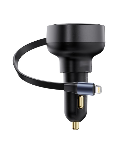 Automobilinis įkroviklis su ištraukiamu laidu iPhone Lightning USB-C 60W, juodas
 
Automobilinis įkroviklis su ištraukiamu laidu iPhone Lightning USB-C 60W, juodas
