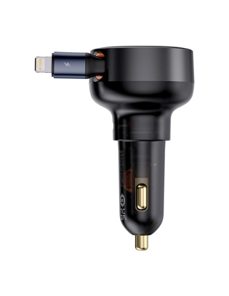 Automobilinis įkroviklis su ištraukiamu laidu iPhone Lightning USB-C 60W, juodas
 
Automobilinis įkroviklis su ištraukiamu laidu iPhone Lightning USB-C 60W, juodas