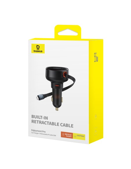 Automobilinis įkroviklis su ištraukiamu laidu iPhone Lightning USB-C 60W, juodas
 
Automobilinis įkroviklis su ištraukiamu laidu iPhone Lightning USB-C 60W, juodas