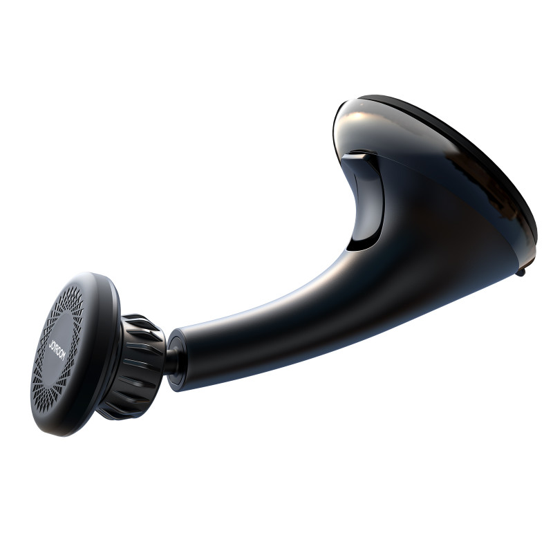 Universalus automobilinis magnetinis telefono laikiklis kabinai, stiklas, juodas