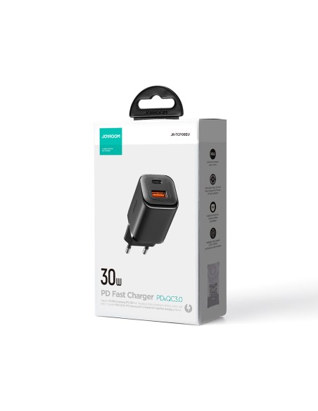 Greitas sieninis įkroviklis 30 W USB-A ir USB-C PD QC AFC FCP juodas
 
Greitas sieninis įkroviklis 30 W USB-A ir USB-C PD QC AFC FCP juodas