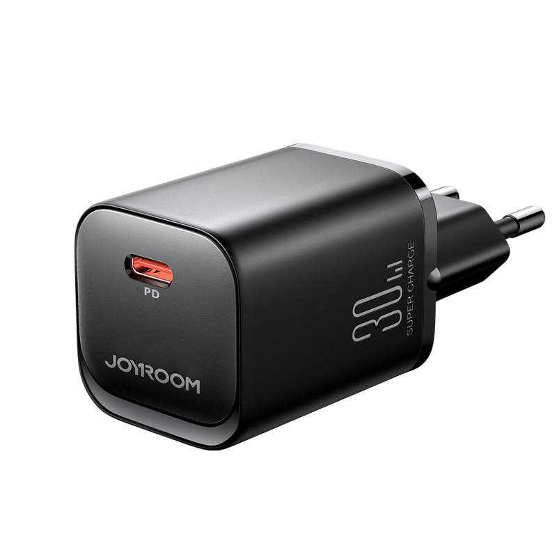 
Speed Series 30W USB-C PD QC AFC FCP sieninis įkroviklis, juodas
