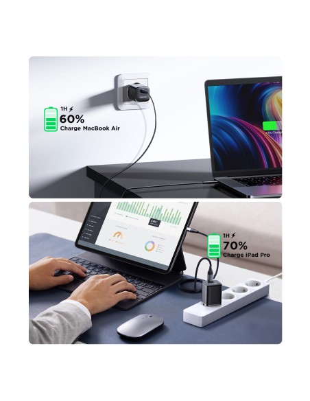 Speed Series 30W USB-C PD QC AFC FCP sieninis įkroviklis, juodas
 
Speed Series 30W USB-C PD QC AFC FCP sieninis įkroviklis, juodas