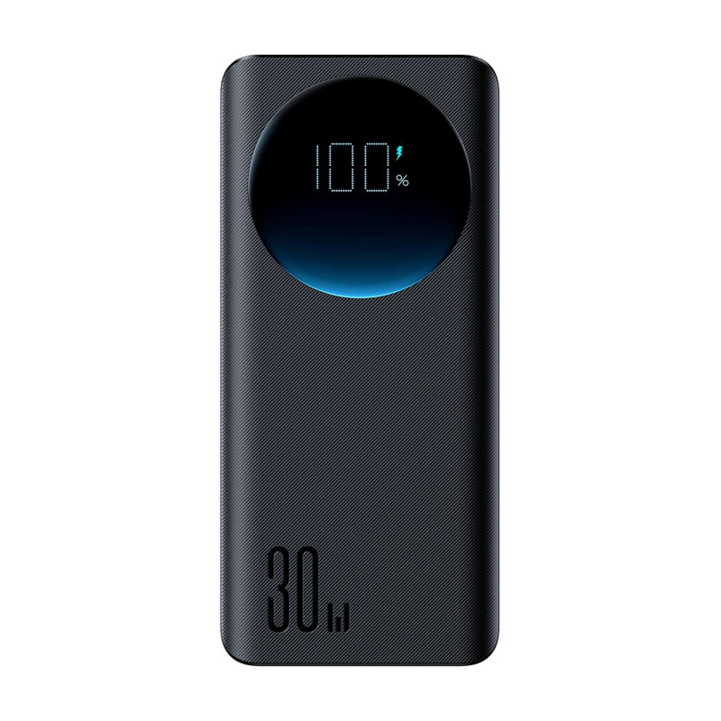 
Powerbank su žibintuvėliu 30W 20000mAh + USB-A - USB-C laidas 25cm juodas
