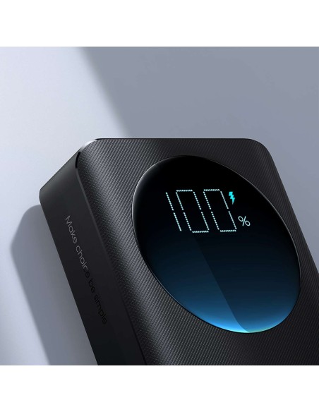 
Powerbank su žibintuvėliu 30W 20000mAh + USB-A - USB-C laidas 25cm juodas
