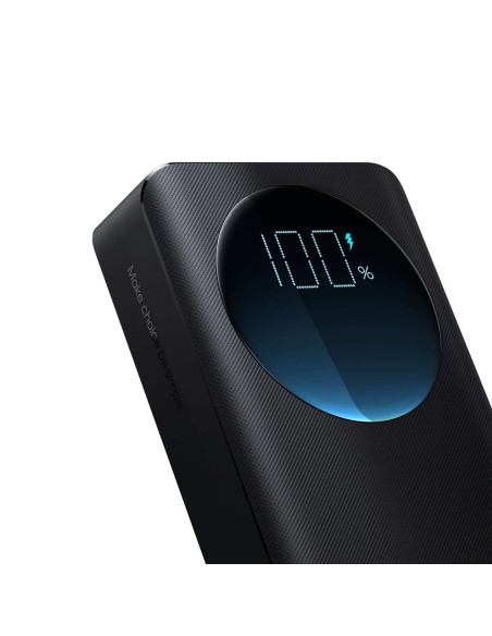 
Powerbank su žibintuvėliu 30W 20000mAh + USB-A - USB-C laidas 25cm juodas
