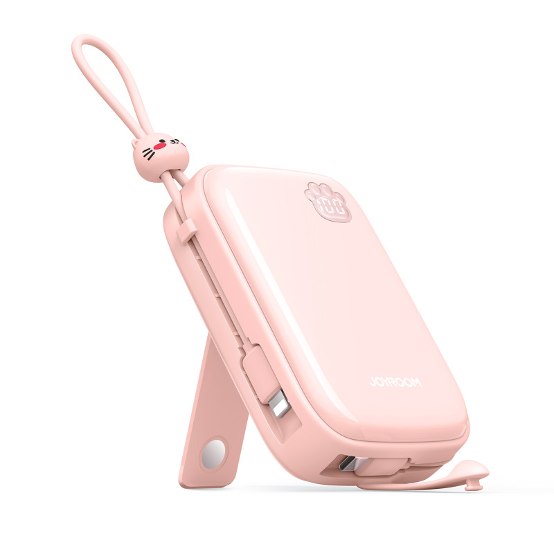 
Powerbank Cutie Series 22,5W 20000mAh su USB-A USB-C stovu iPhone rožinis
