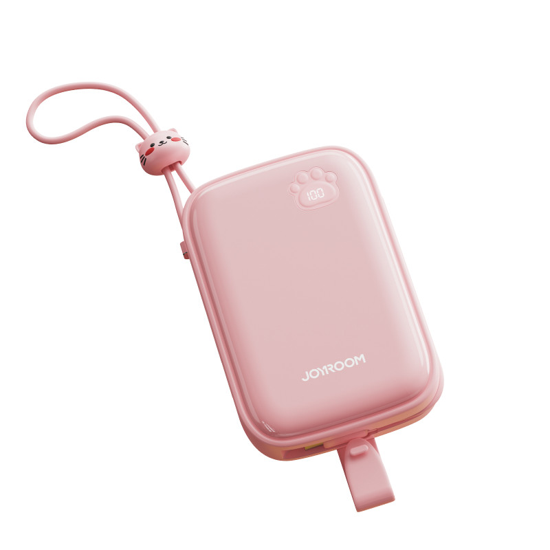 
Powerbank Cutie Series 22,5W 20000mAh su USB-A USB-C stovu iPhone rožinis
