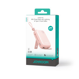 
Powerbank Cutie Series 22,5W 20000mAh su USB-A USB-C stovu iPhone rožinis
