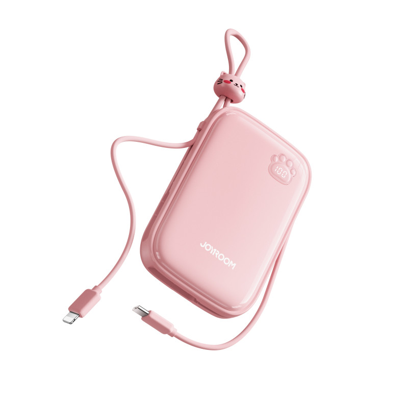 
Powerbank Cutie Series 22,5W 20000mAh su USB-A USB-C stovu iPhone rožinis
