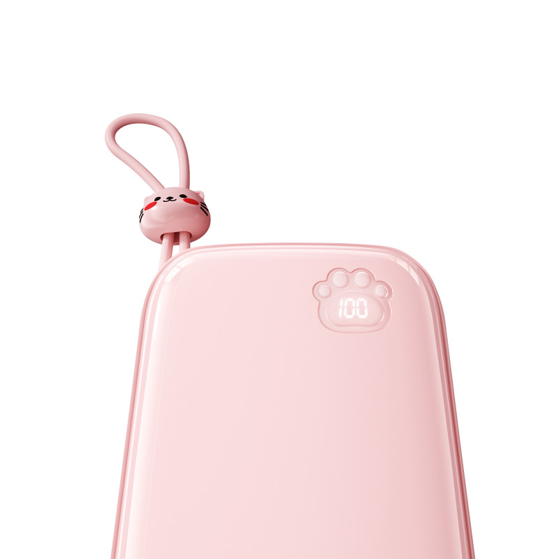 
Powerbank Cutie Series 22,5W 20000mAh su USB-A USB-C stovu iPhone rožinis
