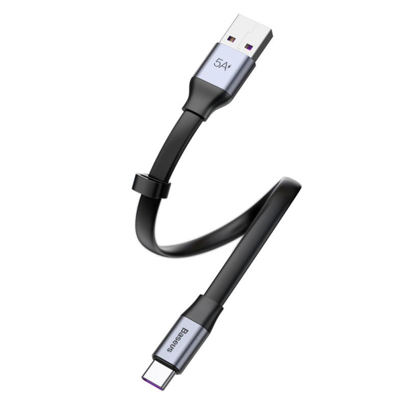 Paprastas plokščias kabelis USB laidas USB-C 5A...