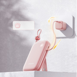 
Powerbank Cutie Series 22,5W 20000mAh su USB-A USB-C stovu iPhone rožinis
