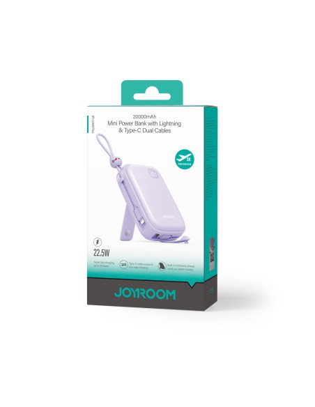 Cutie Series 22.5W 20000mAh Powerbank su USB-A USB-C stovu iPhone violetinis
 
Cutie Series 22.5W 20000mAh Powerbank su USB-A USB-C stovu iPhone violetinis